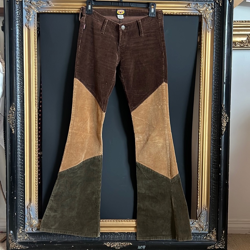 RARE Vintage 1998 Color Blocked Flare Cords